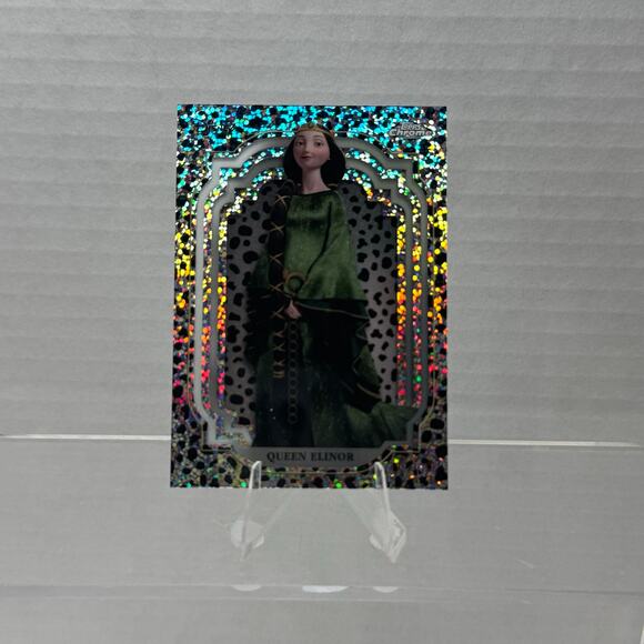 Disney Topps Chrome 2024 Queen Elinor Black and White Speckle /101 - Picture 3 of 7